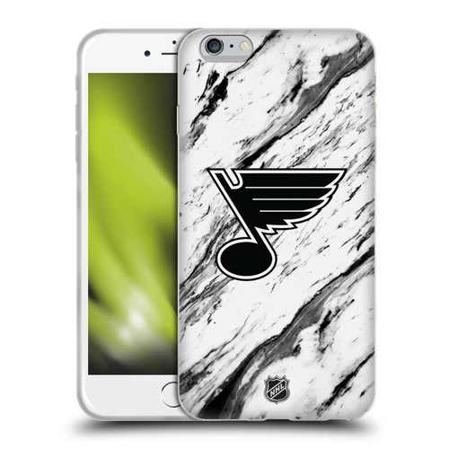 NHL St Louis Blues Marble Soft Gel Case for Apple iPhone 6 Plus / iPhone 6s Plus