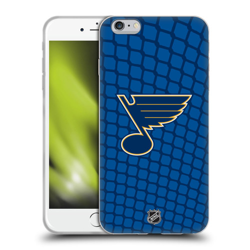 NHL St Louis Blues Net Pattern Soft Gel Case for Apple iPhone 6 Plus / iPhone 6s Plus