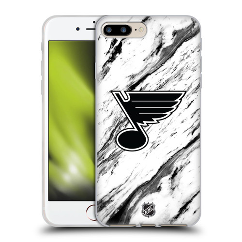 NHL St Louis Blues Marble Soft Gel Case for Apple iPhone 7 Plus / iPhone 8 Plus