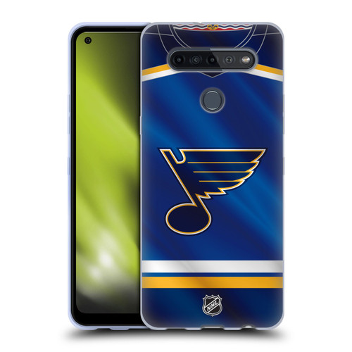 NHL St Louis Blues Jersey Soft Gel Case for LG K51S