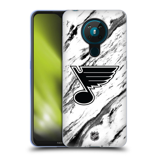NHL St Louis Blues Marble Soft Gel Case for Nokia 5.3