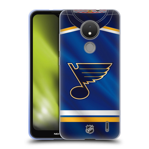 NHL St Louis Blues Jersey Soft Gel Case for Nokia C21