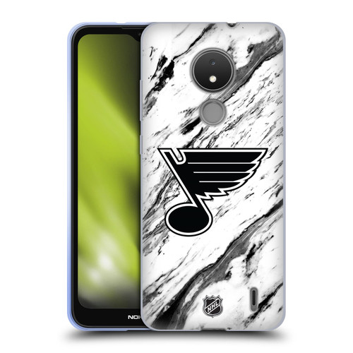 NHL St Louis Blues Marble Soft Gel Case for Nokia C21