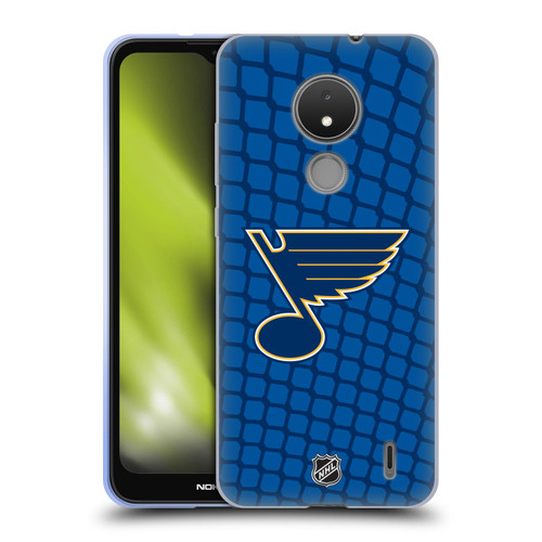 NHL St Louis Blues Net Pattern Soft Gel Case for Nokia C21