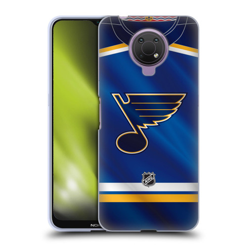 NHL St Louis Blues Jersey Soft Gel Case for Nokia G10