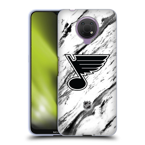 NHL St Louis Blues Marble Soft Gel Case for Nokia G10