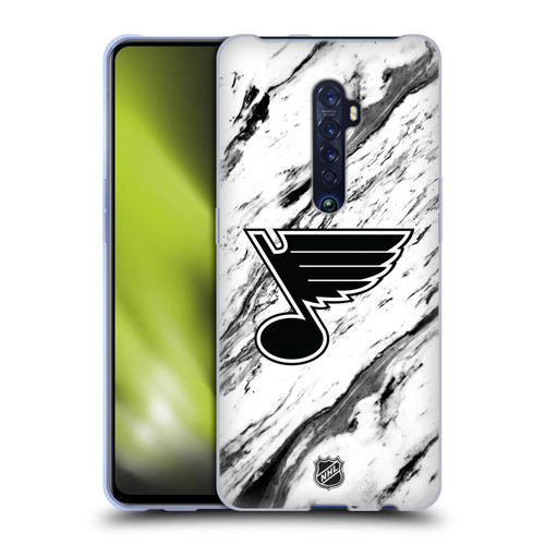 NHL St Louis Blues Marble Soft Gel Case for OPPO Reno 2