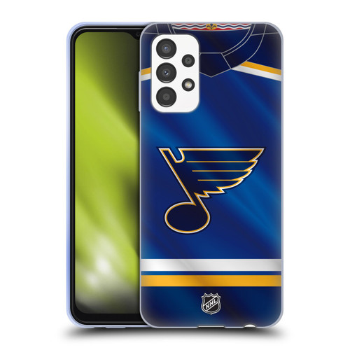 NHL St Louis Blues Jersey Soft Gel Case for Samsung Galaxy A13 (2022)