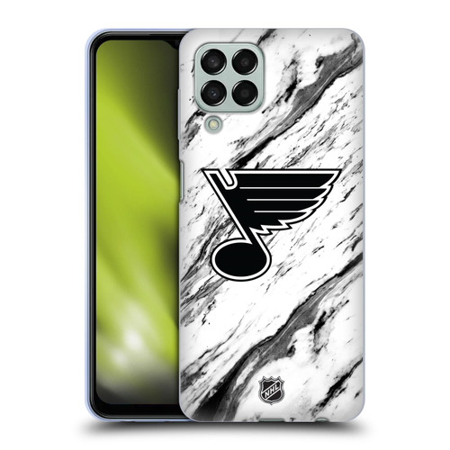 NHL St Louis Blues Marble Soft Gel Case for Samsung Galaxy M33 (2022)