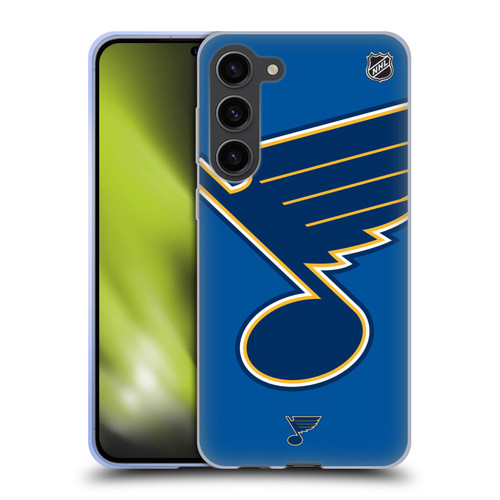 NHL St Louis Blues Oversized Soft Gel Case for Samsung Galaxy S23+ 5G & MagSafe