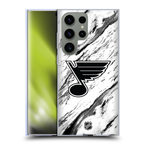 NHL St Louis Blues Marble Soft Gel Case for Samsung Galaxy S23 Ultra 5G