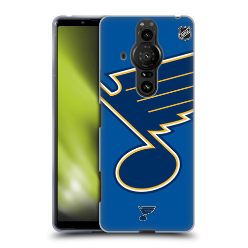 NHL St Louis Blues Oversized Soft Gel Case for Sony Xperia Pro-I