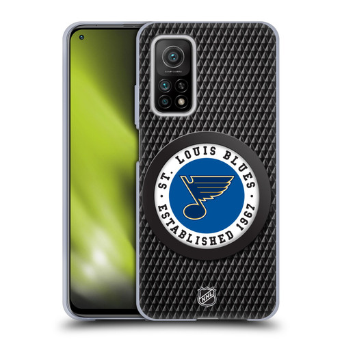 NHL St Louis Blues Puck Texture Soft Gel Case for Xiaomi Mi 10T 5G