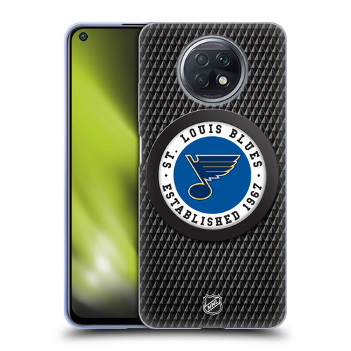 NHL St Louis Blues Puck Texture Soft Gel Case for Xiaomi Redmi Note 9T 5G