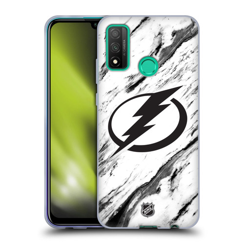 NHL Tampa Bay Lightning Marble Soft Gel Case for Huawei P Smart (2020)