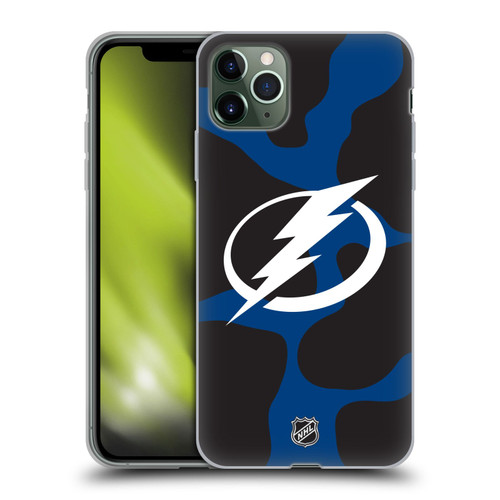 NHL Tampa Bay Lightning Cow Pattern Soft Gel Case for Apple iPhone 11 Pro Max