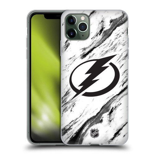 NHL Tampa Bay Lightning Marble Soft Gel Case for Apple iPhone 11 Pro Max
