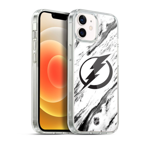 NHL Tampa Bay Lightning Marble Soft Gel Case for Apple iPhone 12 / iPhone 12 Pro & MagSafe