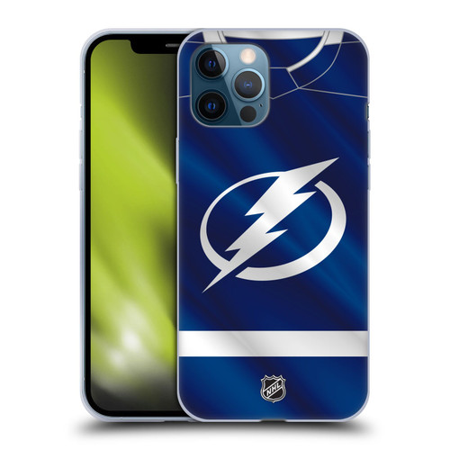 NHL Tampa Bay Lightning Jersey Soft Gel Case for Apple iPhone 12 Pro Max