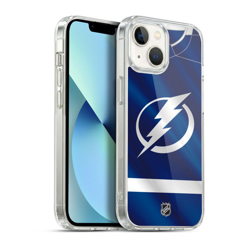 NHL Tampa Bay Lightning Jersey Soft Gel Case for Apple iPhone 13
