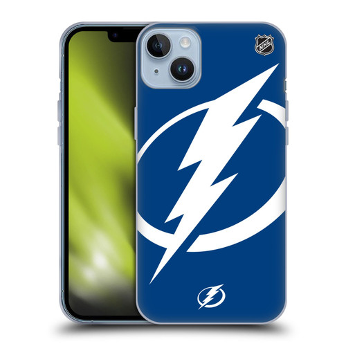 NHL Tampa Bay Lightning Oversized Soft Gel Case for Apple iPhone 14 Plus