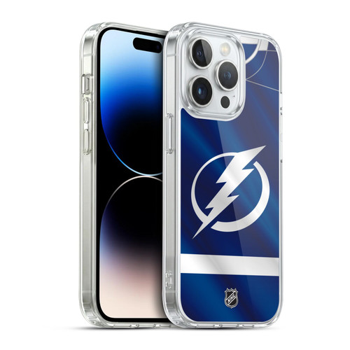 NHL Tampa Bay Lightning Jersey Soft Gel Case for Apple iPhone 14 Pro