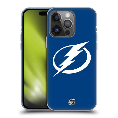 NHL Tampa Bay Lightning Plain Soft Gel Case for Apple iPhone 14 Pro