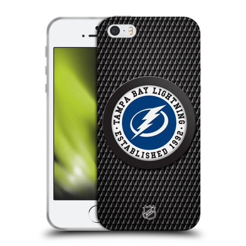 NHL Tampa Bay Lightning Puck Texture Soft Gel Case for Apple iPhone 5 / 5s / iPhone SE 2016