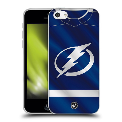 NHL Tampa Bay Lightning Jersey Soft Gel Case for Apple iPhone 5c