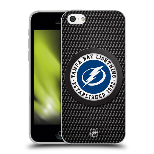NHL Tampa Bay Lightning Puck Texture Soft Gel Case for Apple iPhone 5c