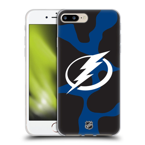 NHL Tampa Bay Lightning Cow Pattern Soft Gel Case for Apple iPhone 7 Plus / iPhone 8 Plus