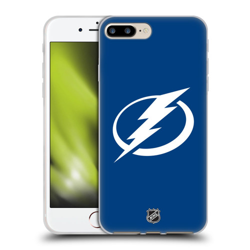 NHL Tampa Bay Lightning Plain Soft Gel Case for Apple iPhone 7 Plus / iPhone 8 Plus