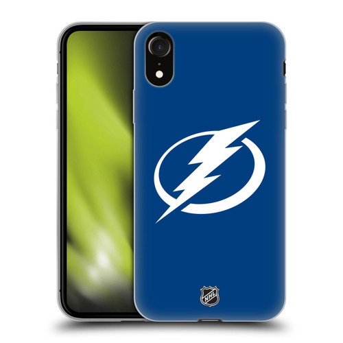 NHL Tampa Bay Lightning Plain Soft Gel Case for Apple iPhone XR