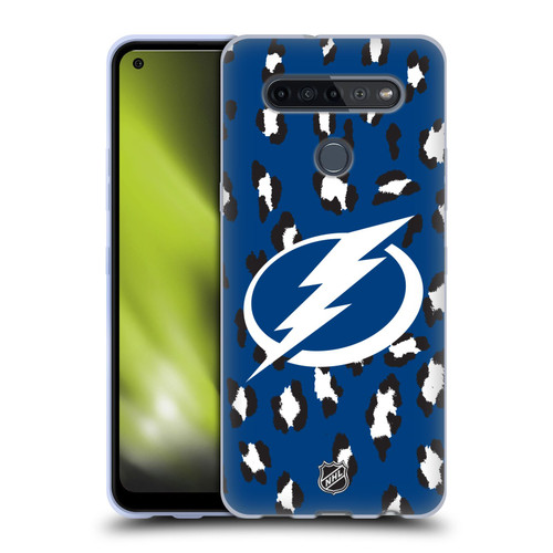 NHL Tampa Bay Lightning Leopard Patten Soft Gel Case for LG K51S