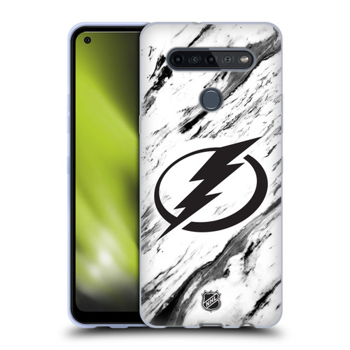 NHL Tampa Bay Lightning Marble Soft Gel Case for LG K51S