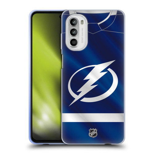 NHL Tampa Bay Lightning Jersey Soft Gel Case for Motorola Moto G52