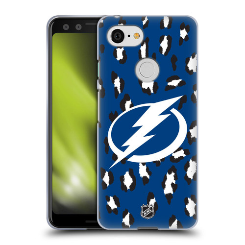 NHL Tampa Bay Lightning Leopard Patten Soft Gel Case for Google Pixel 3