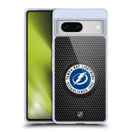 NHL Tampa Bay Lightning Puck Texture Soft Gel Case for Google Pixel 7