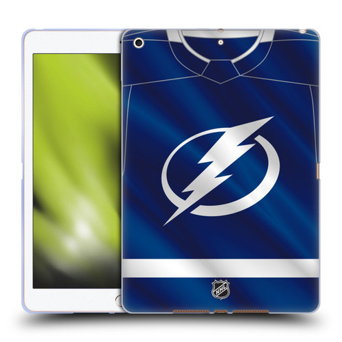 NHL Tampa Bay Lightning Jersey Soft Gel Case for Apple iPad 10.2 2019/2020/2021