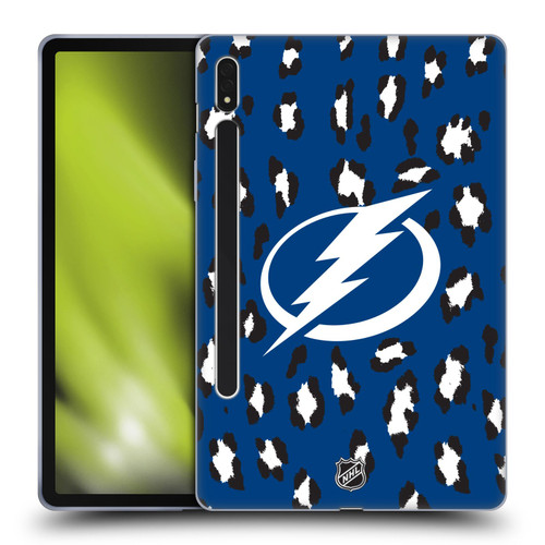 NHL Tampa Bay Lightning Leopard Patten Soft Gel Case for Samsung Galaxy Tab S8