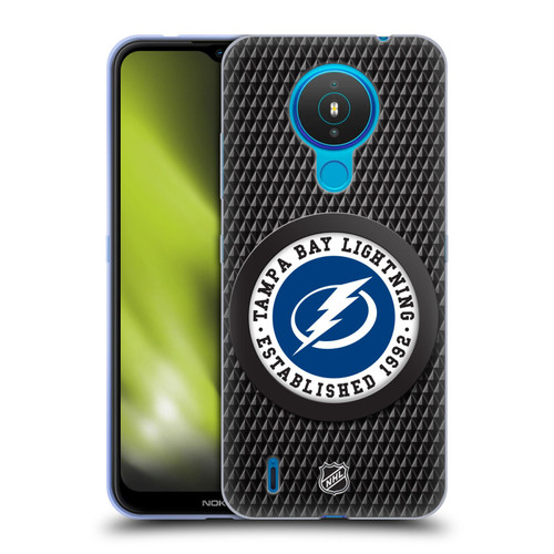 NHL Tampa Bay Lightning Puck Texture Soft Gel Case for Nokia 1.4