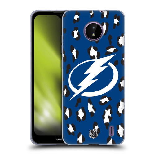 NHL Tampa Bay Lightning Leopard Patten Soft Gel Case for Nokia C10 / C20