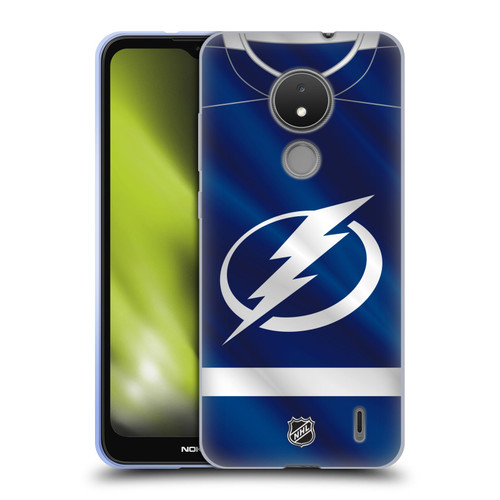 NHL Tampa Bay Lightning Jersey Soft Gel Case for Nokia C21