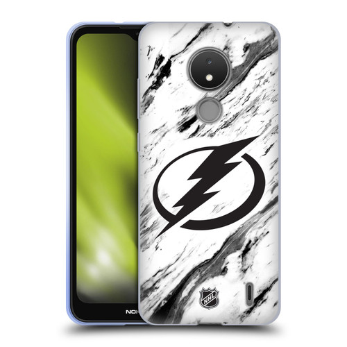 NHL Tampa Bay Lightning Marble Soft Gel Case for Nokia C21