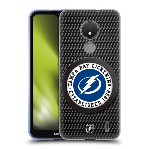 NHL Tampa Bay Lightning Puck Texture Soft Gel Case for Nokia C21