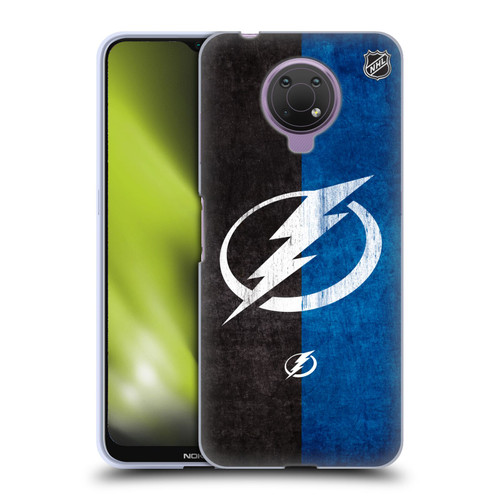 NHL Tampa Bay Lightning Half Distressed Soft Gel Case for Nokia G10