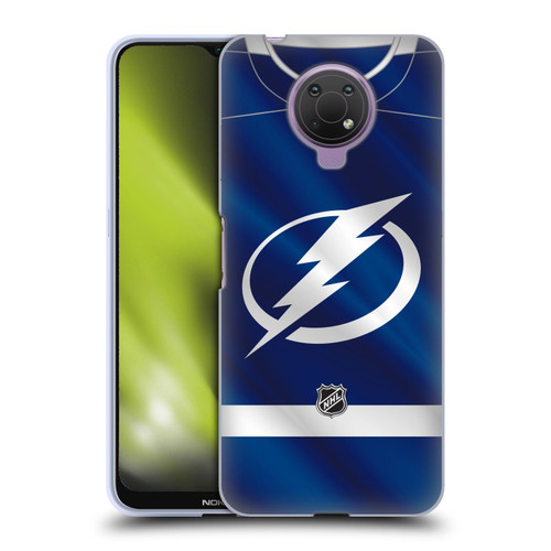 NHL Tampa Bay Lightning Jersey Soft Gel Case for Nokia G10