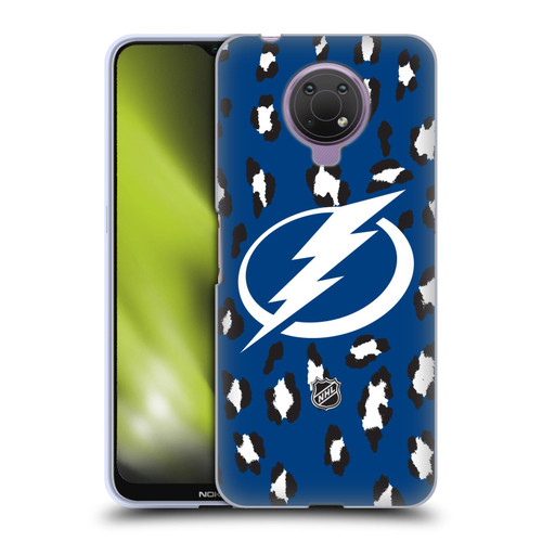 NHL Tampa Bay Lightning Leopard Patten Soft Gel Case for Nokia G10