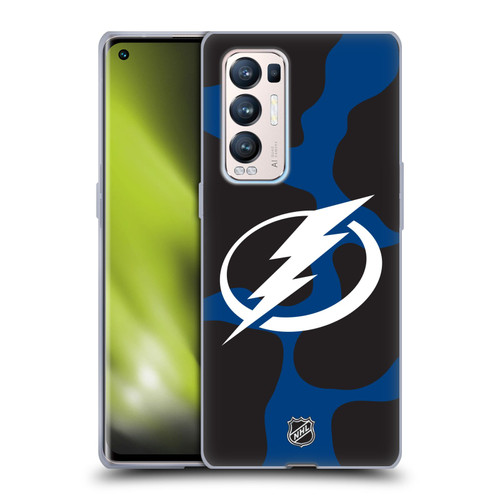 NHL Tampa Bay Lightning Cow Pattern Soft Gel Case for OPPO Find X3 Neo / Reno5 Pro+ 5G
