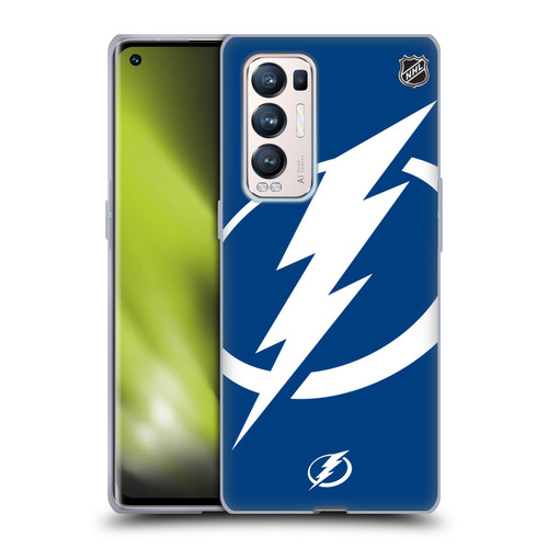 NHL Tampa Bay Lightning Oversized Soft Gel Case for OPPO Find X3 Neo / Reno5 Pro+ 5G